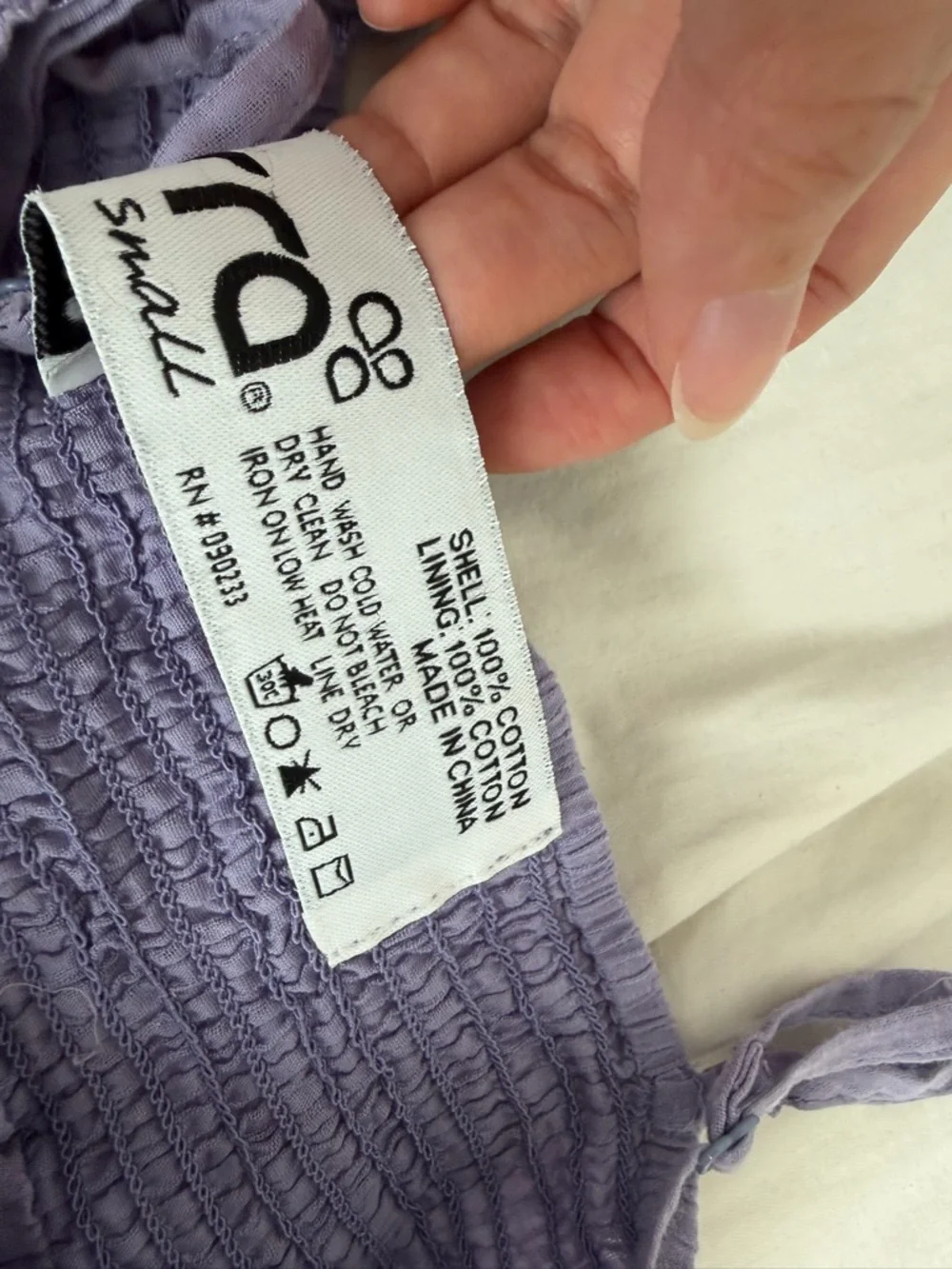 Kirra Purple Lace-Trim Smocked Cami - Picture 4 of 6